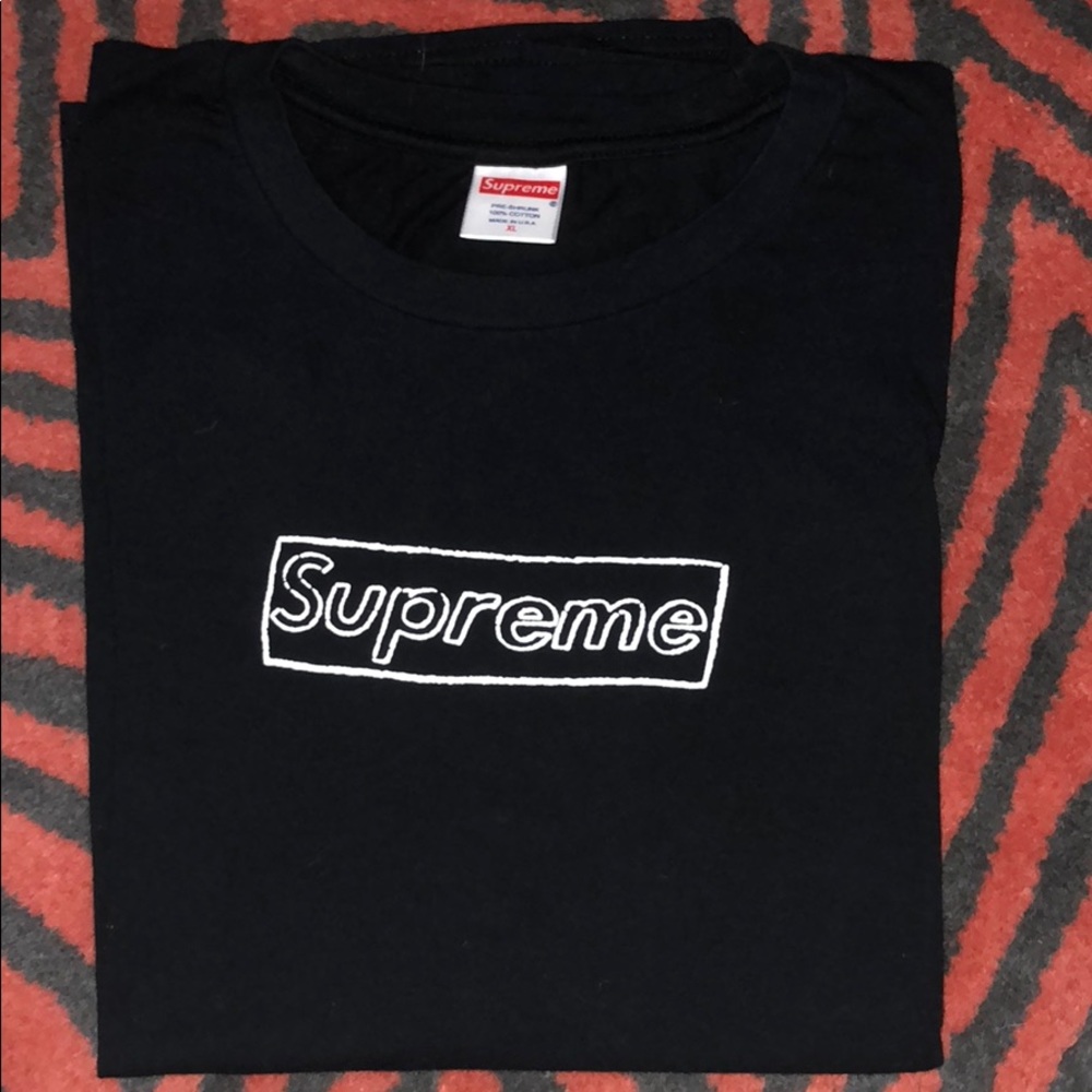 Supreme x kaws box logo